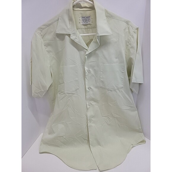 Penneys Towncraft Penn-Prest Men’s Vtg Short Sleeve Loop Collar Pocket Shirt L - Picture 4 of 9